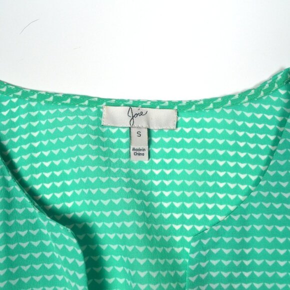 Joie Marlo Heart Print Blouse Silk - Picture 8 of 8